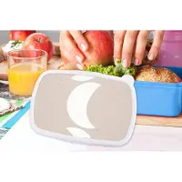 MuchoWow Broodtrommel Blauw - Lunchbox - Brooddoos - Maan - Pastel - Tekst - Quotes - 18x12x6 cm - Kinderen - Jongen
