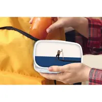 MuchoWow Broodtrommel Wit - Lunchbox - Brooddoos - Vrouw - Complimenten - Abstract - 18x12x6 cm - Volwassenen