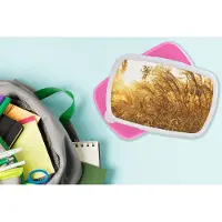 MuchoWow Broodtrommel Roze - Lunchbox - Brooddoos - Pampasgras - Zon - Gras - 18x12x6 cm - Kinderen - Meisje