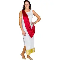 TecTake Dressforfun - Vrouwenkostuum Olympische godin Aphrodite - Elegant verkleedkostuum voor Carnaval & Feest - Maat XL