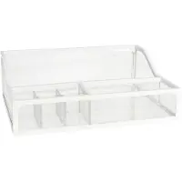 Gerimport Make-up organizer/opberger 5-vaks 26 x 19 cm van glas - Make-up dozen