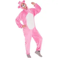Dressforfun - Kostuum berenoverall pink XL - verkleedkleding kostuum halloween verkleden feestkleding carnavalskleding carnaval feestkledij partykleding - 300880