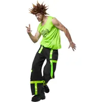Dressforfun - Coole raver XXL - verkleedkleding kostuum halloween verkleden feestkleding carnavalskleding carnaval feestkledij partykleding - 302729