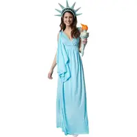 Dressforfun Godin der vrijheid XL - verkleedkleding kostuum halloween verkleden feestkleding carnavalskleding carnaval feestkledij partykleding - 302521