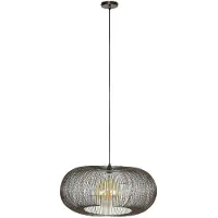 Hoyz hanglamp copper twist nikkel industrieel 70x70x150