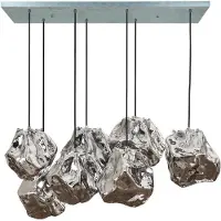 Present Time hanglamp rock 7 lampen rotsvorm industrieel