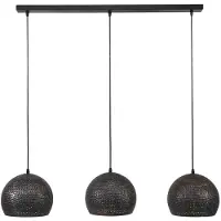 Present Time hanglamp 3xØ25 half ronde metalen hanglampen transpart