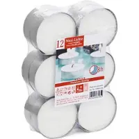 Trend Candles 12x Maxi theelichten wit 8 branduren - Waxinelichtjes