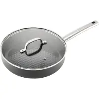 ISENVI Murray keramische hapjespan 26 CM - RVS greep - Antraciet - Keramisch - 100% PFAS, PTFE en PFOA vrij
