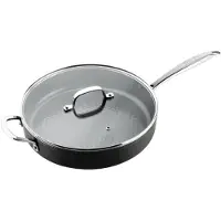 ISENVI Victoria Forged keramische hapjespan 30 CM - RVS greep - Antraciet - Keramisch - 100% PFAS, PTFE en PFOA vrij