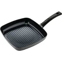 ISENVI Avon keramische grillpan 26 CM - Ergo greep - Antraciet - Keramisch - 100% PFAS, PTFE en PFOA vrij