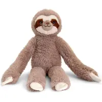 Keel Toys Knuffeldier Luiaard - zachte pluche stof - premium knuffels - 38 cm - hangend - Knuffeldier