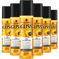 GLISS Oil Nutritive anti-klit spray - 6 stuks voordeelverpakking Haarspray