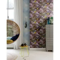Overig Vliesbehang Good Vibes Gv24270 - Felgeel - Lila-paars - Bruinig Groen - Oranje - 10,05 M X 53 Cm