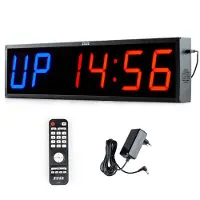 ZEUZ Grote Crossfit, Fitness & Sport Interval Timer – Stopwatch, Countdown & Aftelklok - Tabata & HIIT Digitale Klok