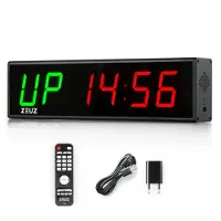 ZEUZ Medium Crossfit, Fitness & Sport Interval Timer – Stopwatch, Countdown & Aftelklok - Tabata & HIIT Digitale Klok