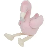 Nature Planet Pluche knuffel flamingo vogel van 20 cm - Vogel knuffels
