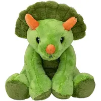 Nature Planet Pluche knuffel dinosaurus Triceratops - 20 cm - Speelgoed - Knuffeldier