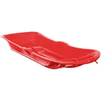 Whitefurze Sneeuw slee voor kinderen - 92 cm - Kunststof - Rood - sleeen