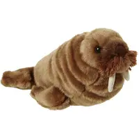 Nature Planet Pluche walrus knuffel van 30 cm - Knuffel zeedieren