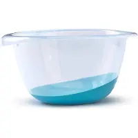 Whitefurze Beslagkom/mengkom - 6 liter - kunststof - blauw - Mengkommen