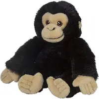 Nature Planet Pluche dieren knuffels Chimpansee aap van 16 cm - Knuffeldier