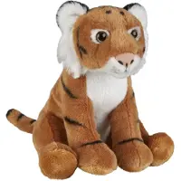 Ravensden Pluche knuffel dieren Bruine Tijger 18 cm - Knuffeldier