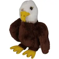 Ravensden Pluche knuffel dieren Amerikaanse Zeearend roofvogel van 15 cm - Vogel knuffels
