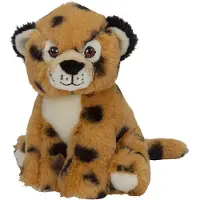 Nature Planet Pluche dieren knuffels Cheetah/Jachtluipaard van 16 cm - Knuffeldier