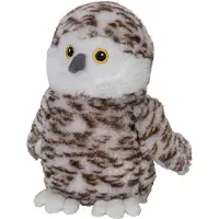 Nature Planet Pluche dieren knuffels Sneeuwuil van 22 cm - Vogel knuffels