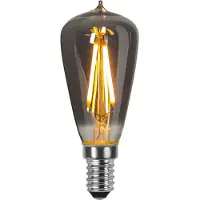 Star Trading Kogellamp - E14 - 1.6W - Super Warm Wit <2200K - Filament - Rookglas