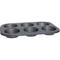 Gerimport - Muffins/cupcakes maken bakvorm/blik voor 6x stuks 26 x 19 cm