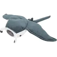 Nature Planet mantarog knuffel - grijs - stof/pluche - 43 cm - speelgoed - roggen