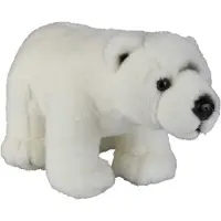 Ravensden Pluche knuffel dieren IJsbeer - 28 cm - Speelgoed IJsberen - knuffelbeesten - Pooldieren