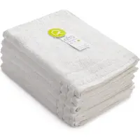 Artg Organic - Biologische Katoen - Gastenhanddoek - 60 x 40 cm - Wit - White - Set 5 stuks