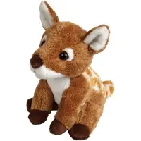 Ravensden Pluche knuffel hertje - 15 cm - bruin - bosdieren knuffels - kinderen