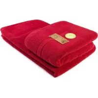 Artg Towelzz - Badmat - 100% Katoen - Zware kwaliteit - 50 x 80 cm - Donkerrood - Deep Red