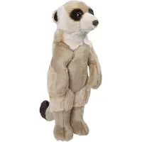 Nature Planet Knuffel Stokstaartje - pluche - 30 cm - Meerkat knuffeldier