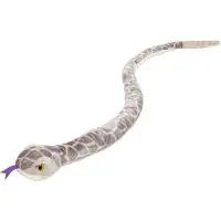 Nature Planet Pluche knuffel slang van 145 cm - Speelgoed knuffeldieren slangen - Amerikaanse ratelslang