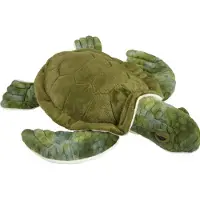Ravensden Pluche knuffel dier - zeeschildpad - 40 cm - zeedieren knuffel