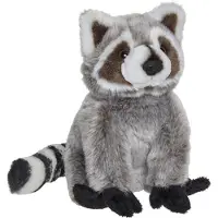 Nature Planet Pluche Wasbeer knuffel van 18 cm - Knuffeldier