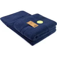 Artg Towelzz - Badmat - 100% Katoen - Zware kwaliteit - 50 x 80 cm - Donkerblauw - French Navy