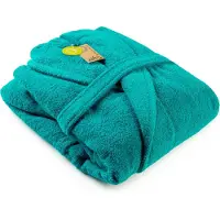 Artg Robezz - Badjas Sjaalkraag - 100% Badstof Katoen - Petrol Blauw - Deep Blue - Maat S/M