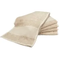 Artg Towelzz Sporthanddoek Extra Lang - 30 x 140 cm - Set van 5 stuks - Beige - Sand