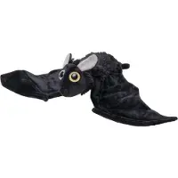 Nature Planet Knuffel vleesmuis - zwart - pluche - 55 cm - knuffeldier