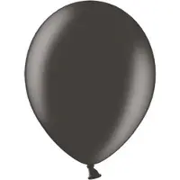 Belbal Ballonnen - Zwart - Metallic - 30cm - 100st.