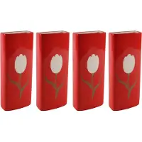 Svenska Living Radiatorbak luchtbevochtiger/waterverdamper - 4 st - 20 x 8 cm - porselein