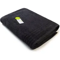 Artg Organic - Biologisch Katoen - Strandhanddoek - 100 x 180 cm - Zwart - Black