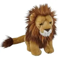 Ravensden Pluche bruine leeuw knuffel - 28 cm - knuffeldier - speelgoed - katachtige - roofdier - kinderen