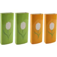 Svenska Living Radiatorbak luchtbevochtiger/waterverdamper - 4 st - 20 x 8 cm - porselein